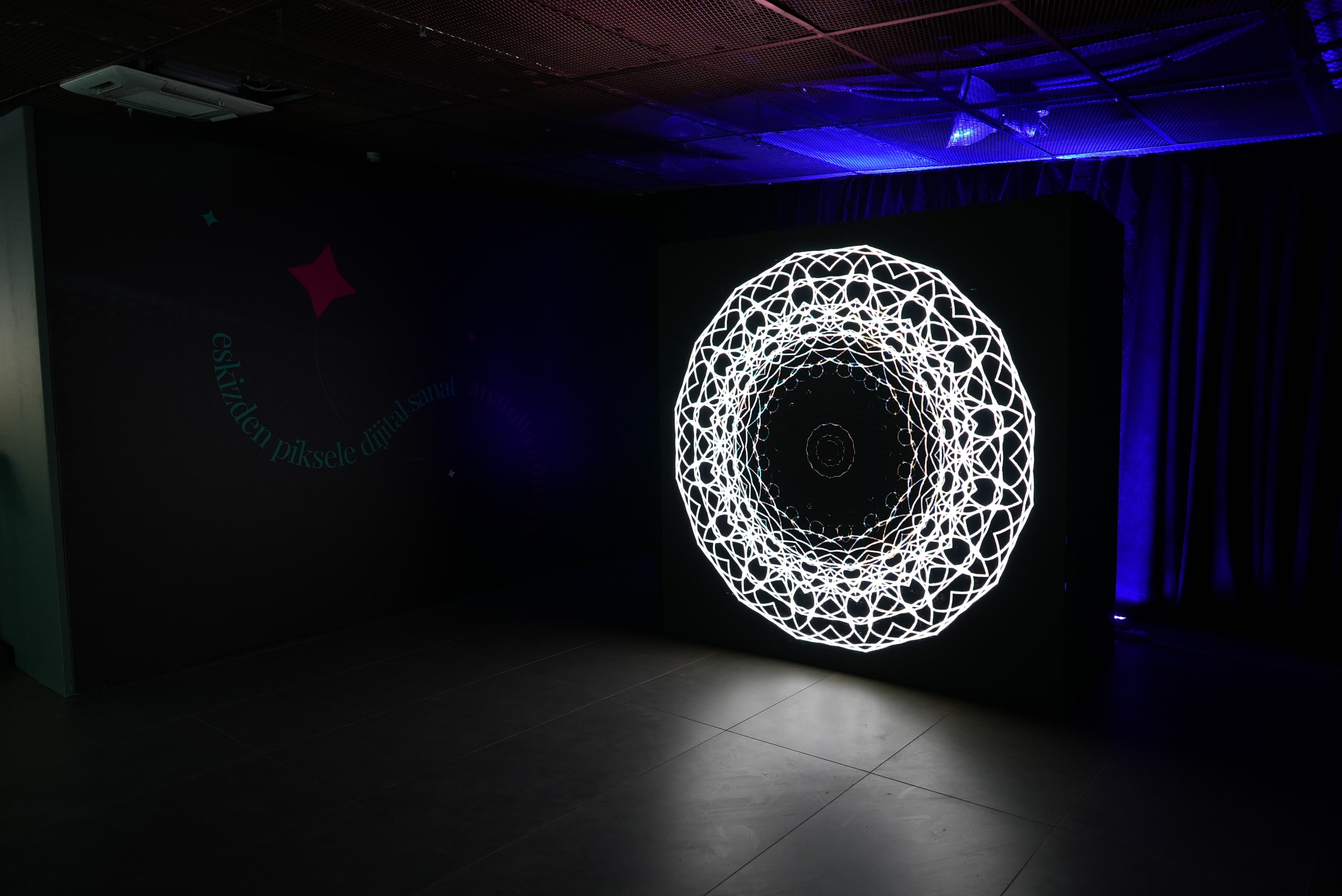 Dantel Video Installation, spatial view